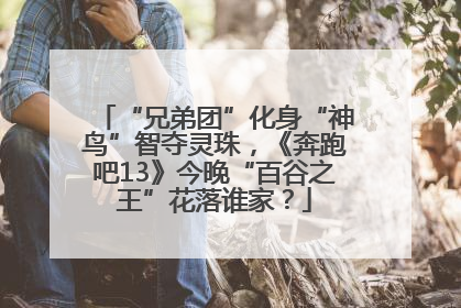 “兄弟团”化身“神鸟”智夺灵珠，《奔跑吧13》今晚“百谷之王”花落谁家？