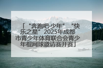 “奔跑吧·少年”“快乐之星”2025年成都市青少年体育联合会青少年棍网球邀请赛开赛