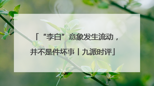 “李白”意象发生流动，并不是件坏事丨九派时评