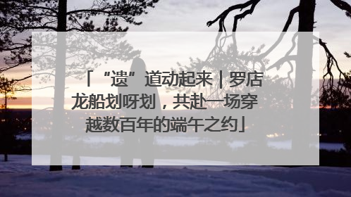 “遗”道动起来｜罗店龙船划呀划，共赴一场穿越数百年的端午之约
