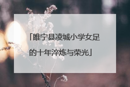 睢宁县凌城小学女足的十年淬炼与荣光