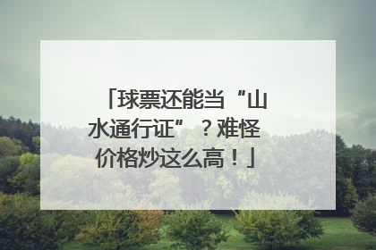 球票还能当“山水通行证”？难怪价格炒这么高！