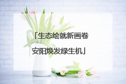 生态绘就新画卷 安阳焕发绿生机
