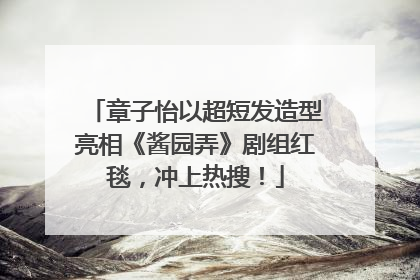 章子怡以超短发造型亮相《酱园弄》剧组红毯，冲上热搜！