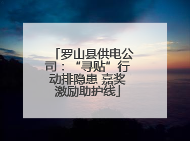 罗山县供电公司：“寻贴”行动排隐患 嘉奖激励助护线