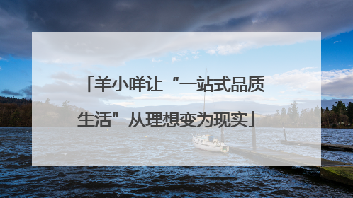 羊小咩让“一站式品质生活”从理想变为现实
