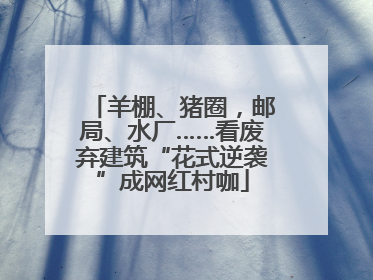 羊棚、猪圈，邮局、水厂……看废弃建筑“花式逆袭”成网红村咖