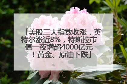 美股三大指数收涨，英特尔涨近8%，特斯拉市值一夜增超4000亿元！黄金、原油下跌