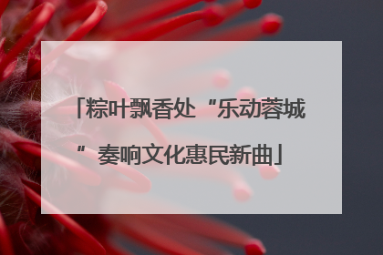 粽叶飘香处“乐动蓉城”奏响文化惠民新曲