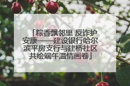 粽香飘邻里 反诈护安康——建设银行哈尔滨平房支行与建桥社区共绘端午温情画卷