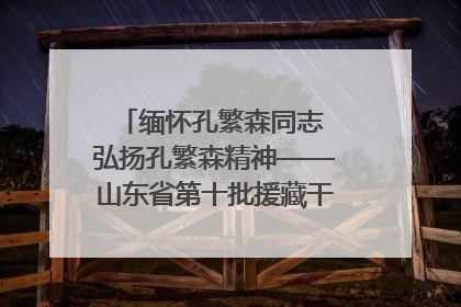 缅怀孔繁森同志 弘扬孔繁森精神——山东省第十批援藏干部人才清明节前到岗巴县开展党性教育