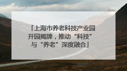 上海市养老科技产业园开园揭牌，推动“科技”与“养老”深度融合