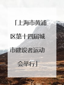 上海市黄浦区第十四届城市建设者运动会举行