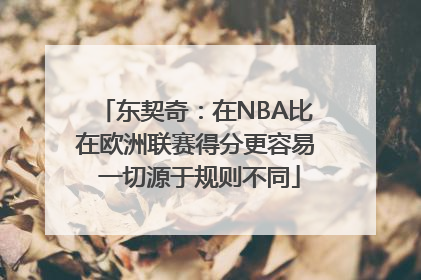 东契奇：在NBA比在欧洲联赛得分更容易 一切源于规则不同
