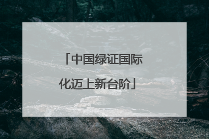 中国绿证国际化迈上新台阶