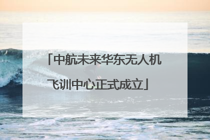 中航未来华东无人机飞训中心正式成立