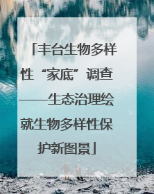 丰台生物多样性“家底”调查——生态治理绘就生物多样性保护新图景