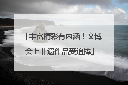 丰富精彩有内涵！文博会上非遗作品受追捧