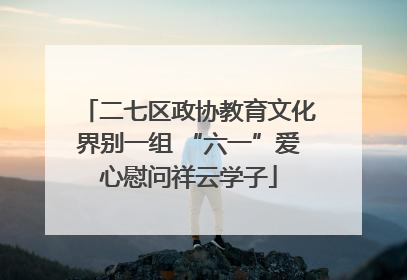 二七区政协教育文化界别一组 “六一”爱心慰问祥云学子