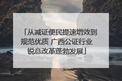 从减证便民提速增效到规范优质 广西公证行业锐意改革蓬勃发展