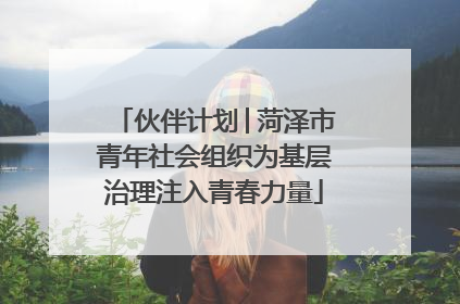 伙伴计划│菏泽市青年社会组织为基层治理注入青春力量