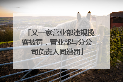 又一家营业部违规揽客被罚，营业部与分公司负责人同遭罚