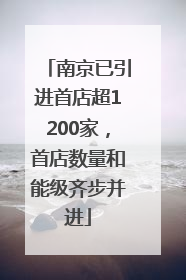 南京已引进首店超1200家，首店数量和能级齐步并进