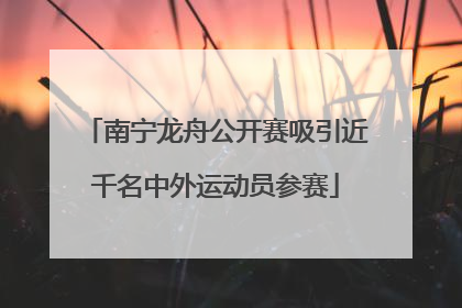 南宁龙舟公开赛吸引近千名中外运动员参赛