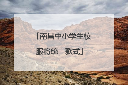 南昌中小学生校服将统一款式