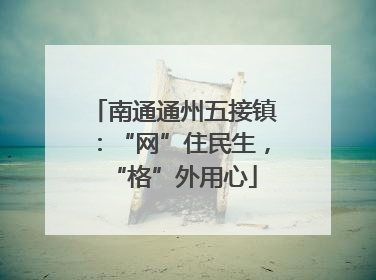 南通通州五接镇：“网”住民生，“格”外用心