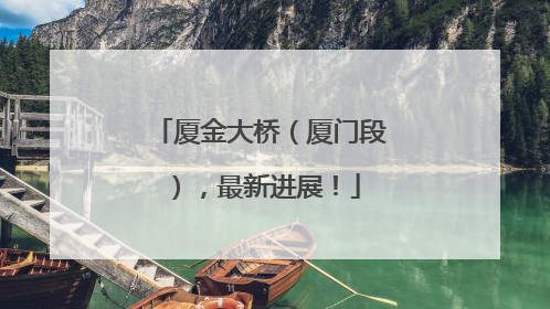厦金大桥（厦门段），最新进展！