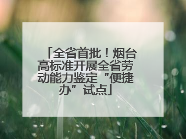 全省首批！烟台高标准开展全省劳动能力鉴定“便捷办”试点