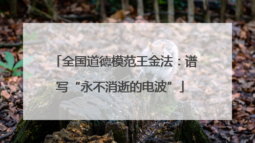 全国道德模范王金法：谱写“永不消逝的电波”