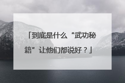 到底是什么“武功秘籍”让他们都说好？