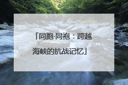 同胞·同袍：跨越海峡的抗战记忆