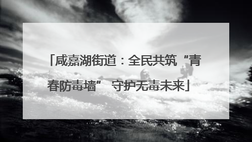 咸嘉湖街道：全民共筑“青春防毒墙” 守护无毒未来