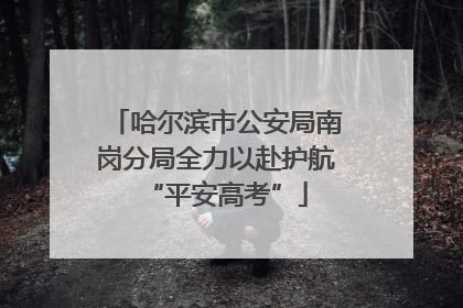 哈尔滨市公安局南岗分局全力以赴护航“平安高考”