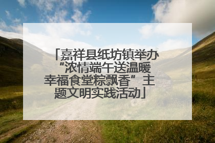 嘉祥县纸坊镇举办“浓情端午送温暖 幸福食堂粽飘香”主题文明实践活动