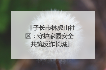 子长市林虎山社区：守护家园安全 共筑反诈长城