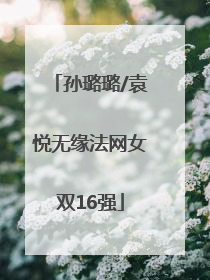 孙璐璐/袁悦无缘法网女双16强