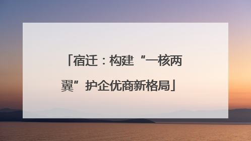宿迁：构建“一核两翼”护企优商新格局