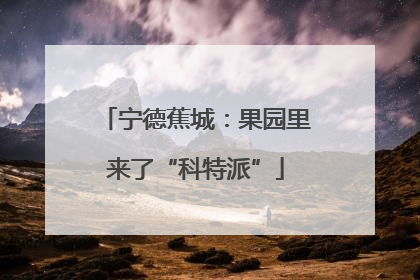 宁德蕉城：果园里来了“科特派”