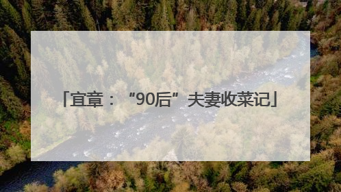 宜章：“90后”夫妻收菜记