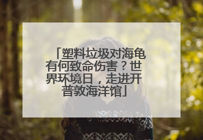 塑料垃圾对海龟有何致命伤害？世界环境日，走进开普敦海洋馆