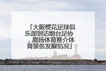 大阪樱花足球俱乐部到访烟台足协，鹿扬体育推介体育装备发展情况