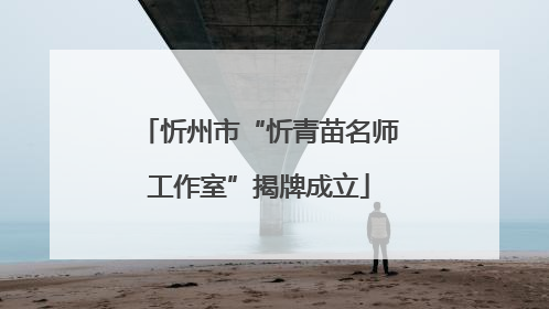 忻州市“忻青苗名师工作室”揭牌成立