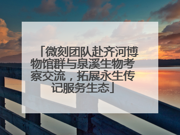 微刻团队赴齐河博物馆群与泉溪生物考察交流，拓展永生传记服务生态