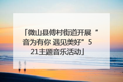 微山县傅村街道开展“音为有你 遇见美好”521主题音乐活动