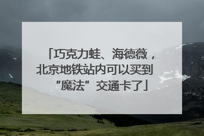 巧克力蛙、海德薇，北京地铁站内可以买到“魔法”交通卡了