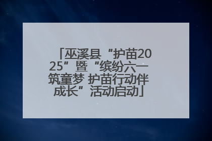 巫溪县“护苗2025”暨“缤纷六一筑童梦 护苗行动伴成长”活动启动